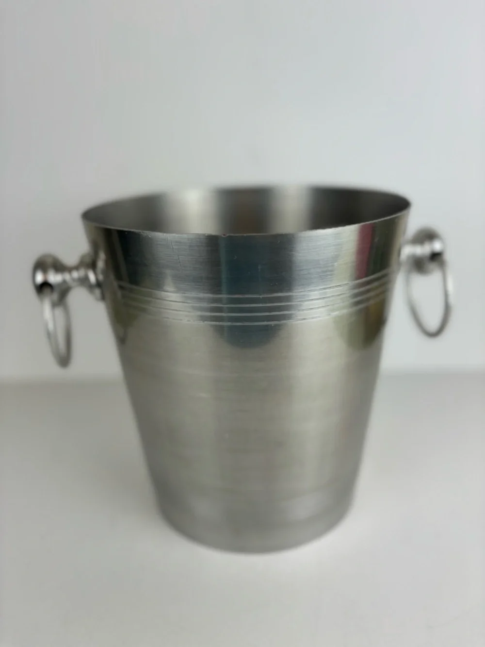 Vintage French Champagne Ice Bucket-Stainless Steel